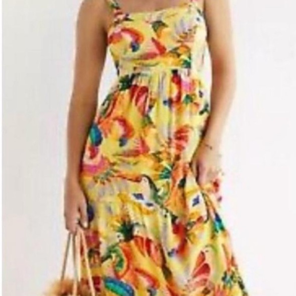 FARM Rio Colorful Tropical Maxi Dress